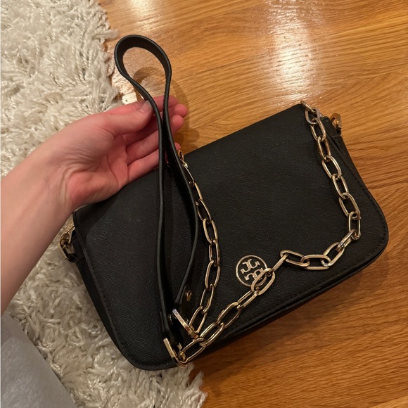 Tory Burch Black and Gold Crossbody - Picture 2 of 15